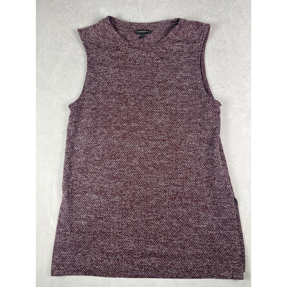 Banana Republic Marled Plum Sleeveless Knit Tank